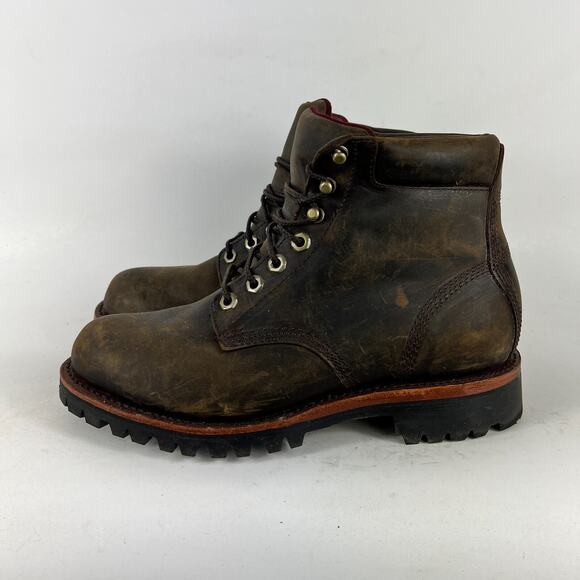 Chippewa LLBean Katahdin Iron Works men’s 7.5 D boots brown waterproof leather - Picture 5 of 11